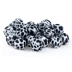 Perles silicone Dalmatien 15mm