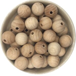 Perles rondes en bois 18mm