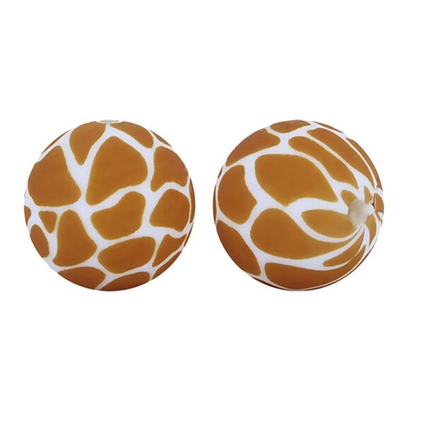 Perles silicone Girafe 15mm