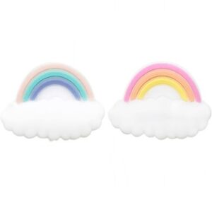 Perles et arc en ciel en silicone