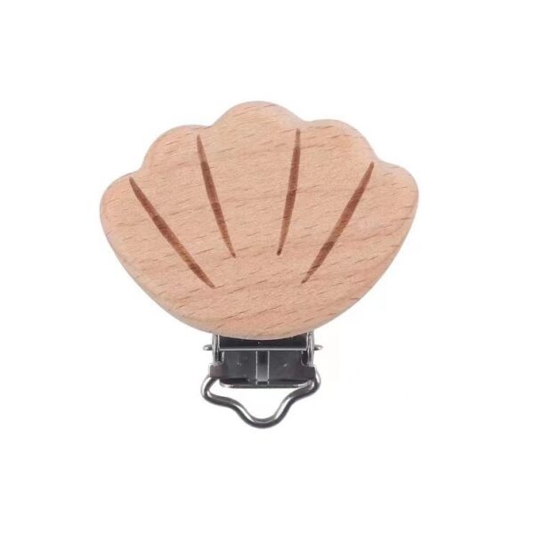 Clip en Bois pour Attache Tétine-coquille