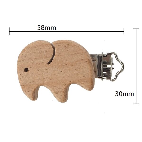 Pinza Chupetero de Madera Haya-Elefante